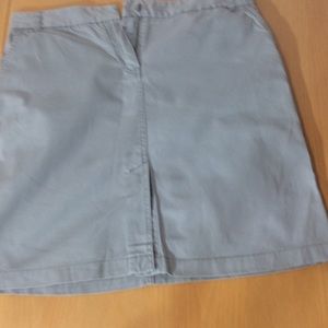 JCrew gray chino skirt
